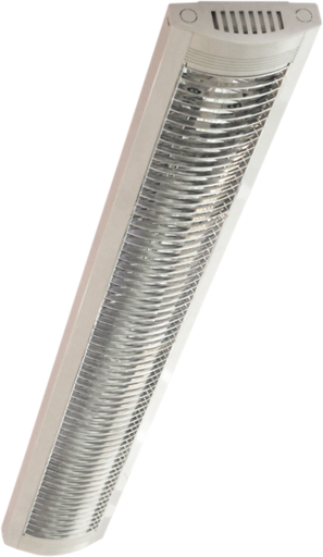 REGLETTE ETANCHE GRILLE LUX 2 AMPOULE 1.20