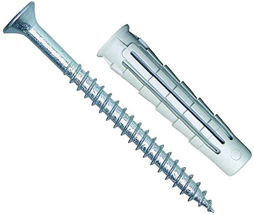 [HWSPK4504512] CHEVILLE NYLON 6X30MM - VIS A BOIS ST 4.0