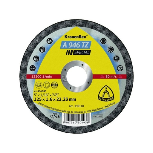 DISQUE EBARBER 115X6,5 KLINGSPOR