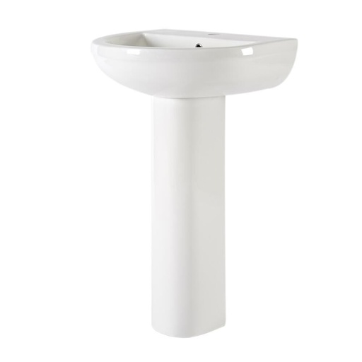 [M-805G] [M-805G]LAVABO SUSPENDU KAISER LAVABO + DEMI COLONNE 34x24x29