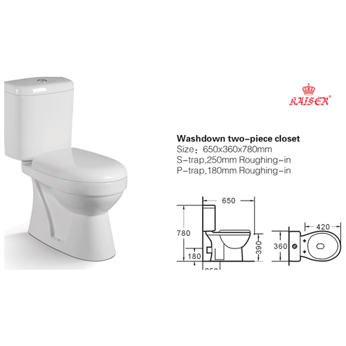 [M-001F] [M-001F]WC CHASSE BASSE KAISER 64x40x44